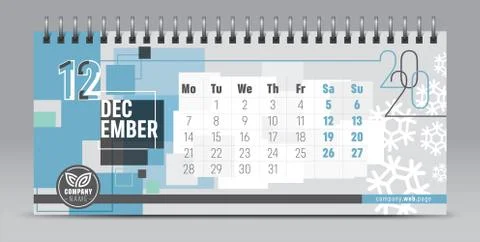 2020 vector calendar design, typography, illustration. Stock Illustration