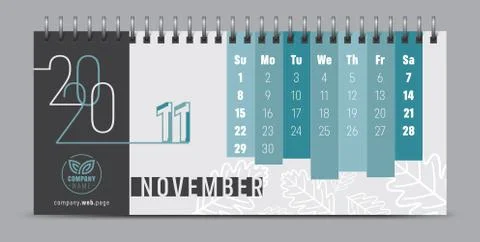 2020 vector calendar design, typography, illustration. Stock Illustration