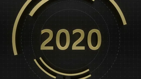 The 2020 year text broadcast Stock Footage 115937834