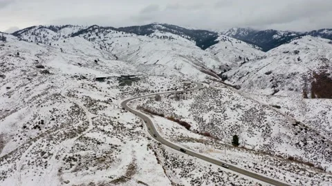 20201115 Bogus Basin Road Push In Stock Footage 144029702