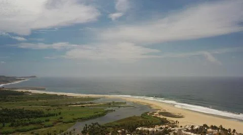 2020:LOS CABOS MEXICO.Camera Slowly Elevating Up From The Ground Overlooking The Stock Photos
