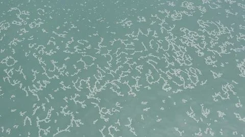 2020:LOS CABOS MEXICO.White Objects Create Pattern In The Calm Blue Ocean Waves Stock Photos