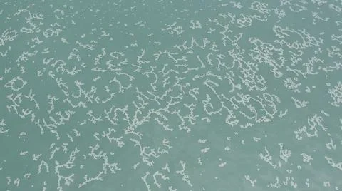 2020:LOS CABOS MEXICO.White Objects Create Pattern In The Calm Blue Ocean Waves Stock Photos
