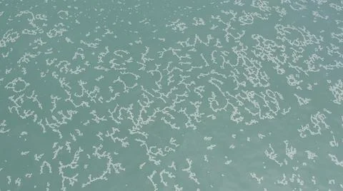 2020:LOS CABOS MEXICO.White Objects Create Pattern In The Calm Blue Ocean Waves Stock Photos
