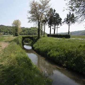 2021 4 27 Sovizzo ancient bridge Stock Photos