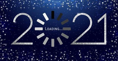 2021 black and white thin loading progressing Stock Illustration