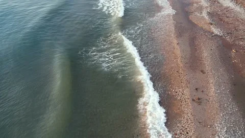 2021-Caucasus-shore-waves Stock Footage 169400959