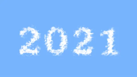 2021 cloud text effect sky isolated background Stock Footage 138721563