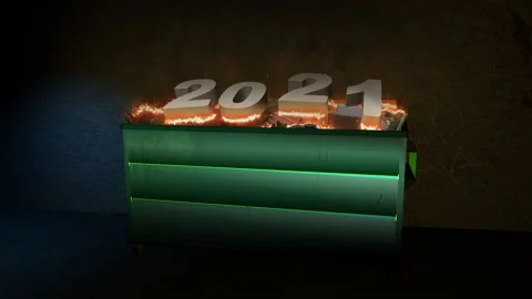 2021 Dumpster Fire Stock Footage 146681851