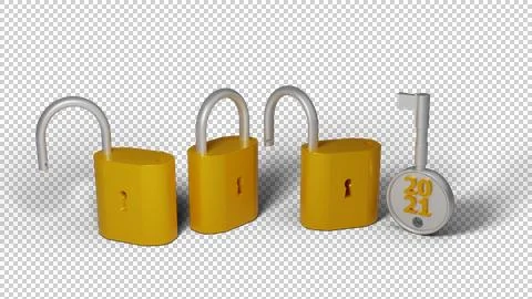 2021 KEY 3D Stock Illustration