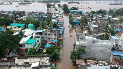 2021 Maharashtra floods Stock Footage 164134815