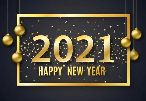 2021 New Year background Stock-Illustration