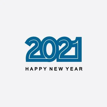 2021 new year icon vector illustration design template.Design for banner, gre Stock Illustration