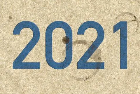 2021. New year. Illustrazione stock