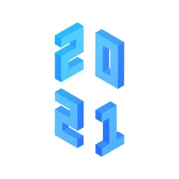 2021 New Year Illustrazione stock