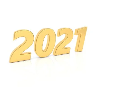 2021 numbers on a white background. Stock Illustration
