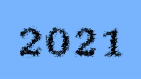 2021 smoke text effect sky isolated background Stock Footage 138722305
