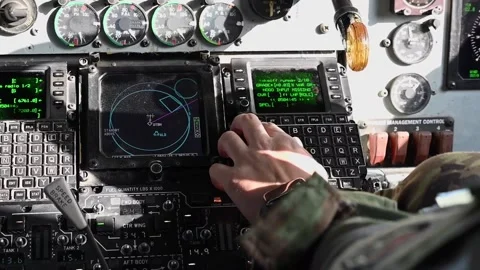 2021 U.S. Air Force 340th Expeditionary Air Refueling airmen fly a KC-135 Stock Footage 170571778