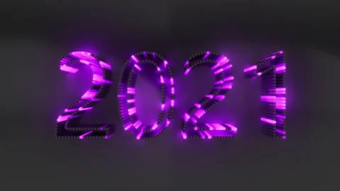 2021 year 3d anim Stock-Footage 144383866