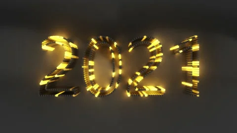 2021 year 3d anim 動画素材 144383869