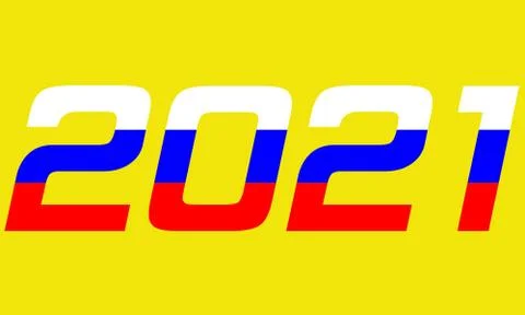 2021 Year.Russia Stock Illustration