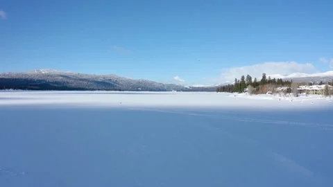 20210224 Payette Lake 01 Stock Footage 149334798