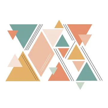 2022 01 triangle pattern Illustrazione stock