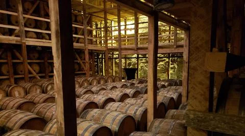 2022 04 11 Maker's Mark Barrel Room Stock Photos