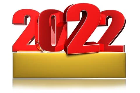 2022 3D. Stock Illustration