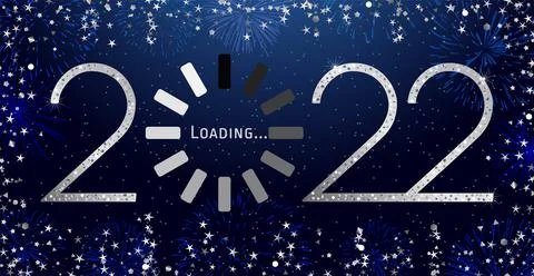 2022 black and white thin loading progressing Illustrazione stock