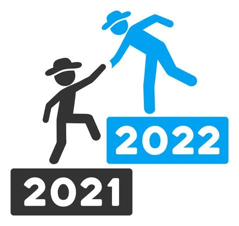 2022 Business Training Vector Flat Icon Stock Illustration