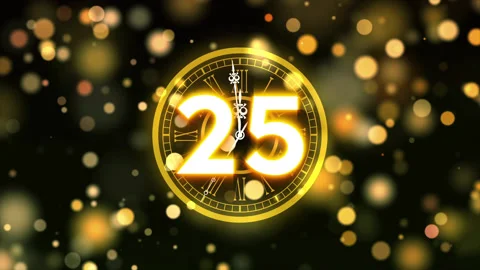 2022 Clock Countdown  Stock Footage 166797176