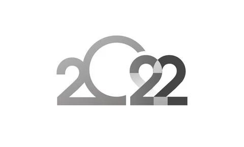 2022 digit of the year vector Stock Illustration