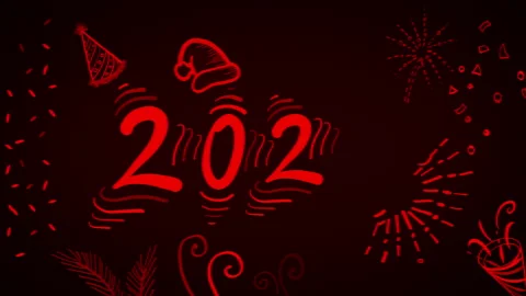 2022 doodle card 4 스톡 동영상 166779438