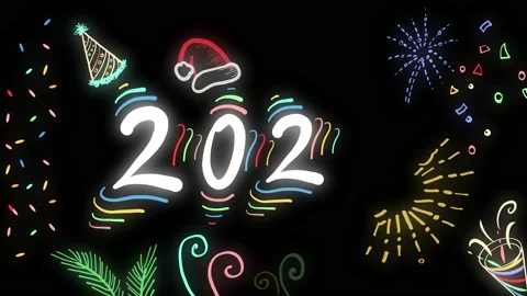 2022 doodle card 4 스톡 동영상 166782380