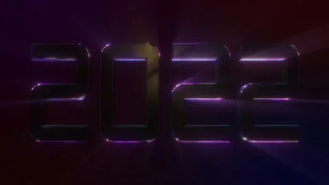 2022 glossy text v2 Stock-Footage 160817949