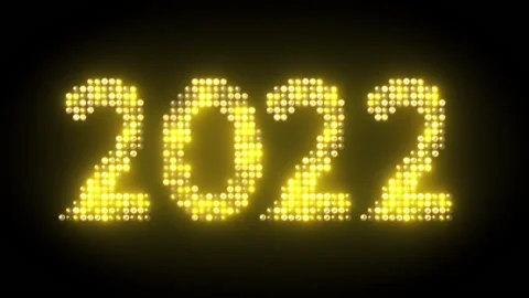 2022 Golden Leds Stock Footage 166797076