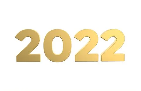 2022 Golden text 01 Stock Illustration