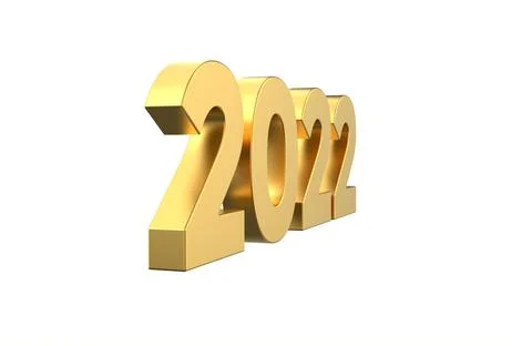 2022 Golden text 04 Stock Illustration