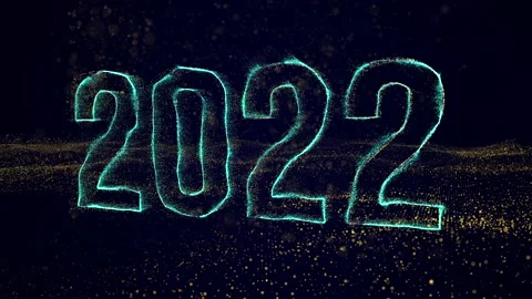 2022 Happy New Year background. Stock Footage 166572876