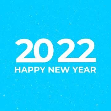 2022 Happy New Year vector lettering Stock Illustration