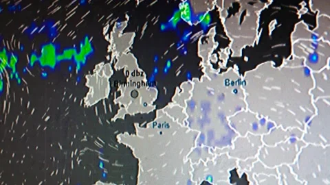 2022 heatwave world map colourful weather temperature conditions global Stock Footage 201465789