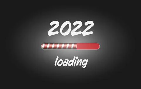 2022 loading with progress bar イラスト素材
