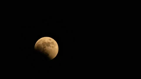 2022 Lunar eclipse beaver moon Stock Footage 220897018