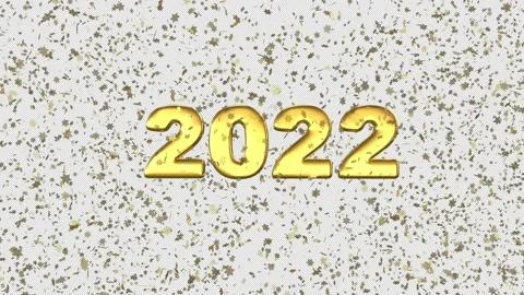 2022 New Year Background - 3d render looped with alpha channel. Stock Footage 167507301