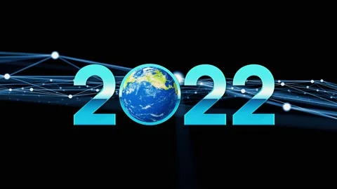 2022 New Year concept. Global network. Stock Footage 164182498