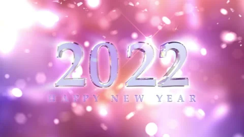 2022 New Year countdown animation. Best for New Year's Eve, friends party, an Stock Footage 160734434