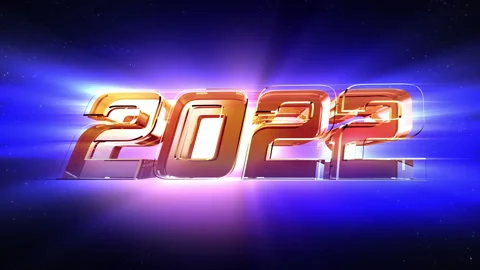 2022 New Year countdown animation. Best for New Year's Eve, friends party, an Stock Footage 160757226