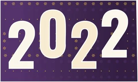 2022 new year creative design on abstract background Stock Illustration