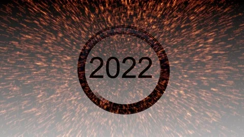 2022, New year, Text Animation Background, Loop, 4k Stock Footage 166697450